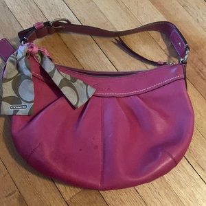 Cute Coach Pink Leather Purse